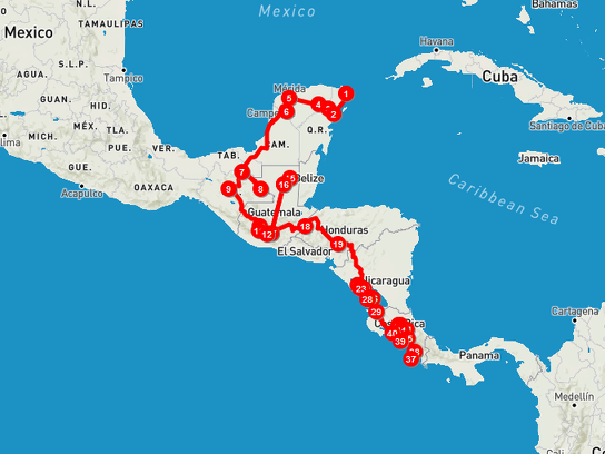 voyage mexique guatemala honduras