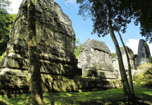Ruines mayas à Tikal par Dezalb